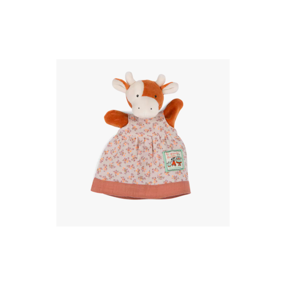 Marionnette Charlotte la vache - La grande famille - Moulin Roty