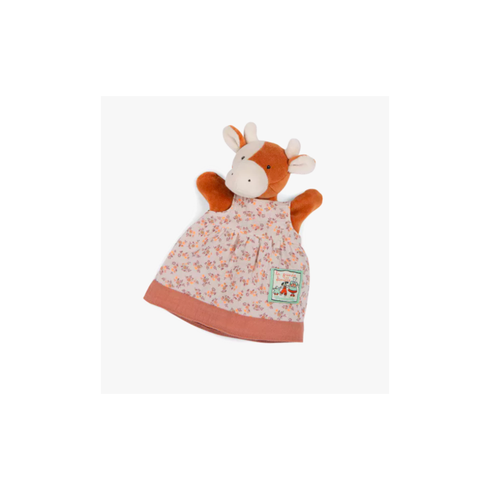 Marionnette Charlotte la vache - La grande famille - Moulin Roty