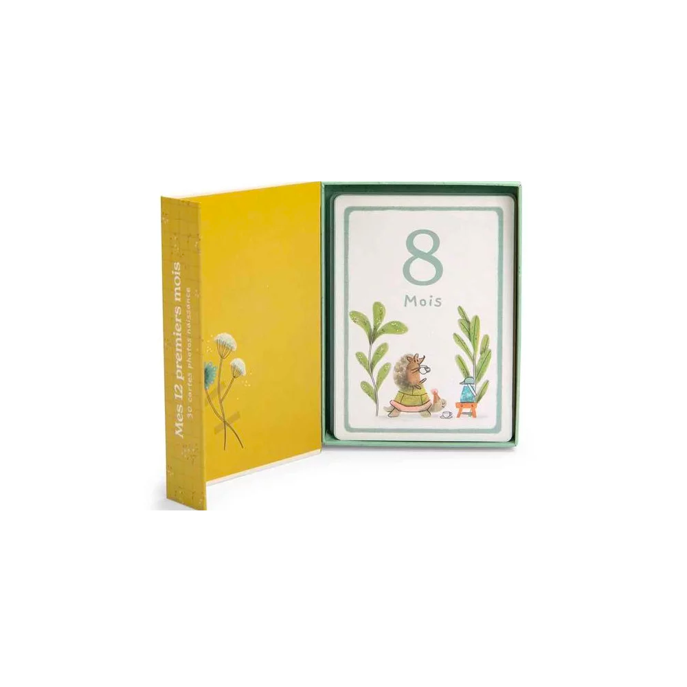 Cartes Mes 12 premiers mois - Trois petits lapins - Moulin Roty