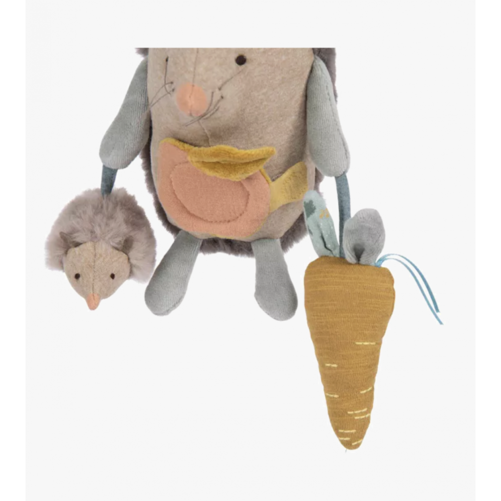 Hérisson d'activités à suspendre - Trois petits lapins - Moulin Roty