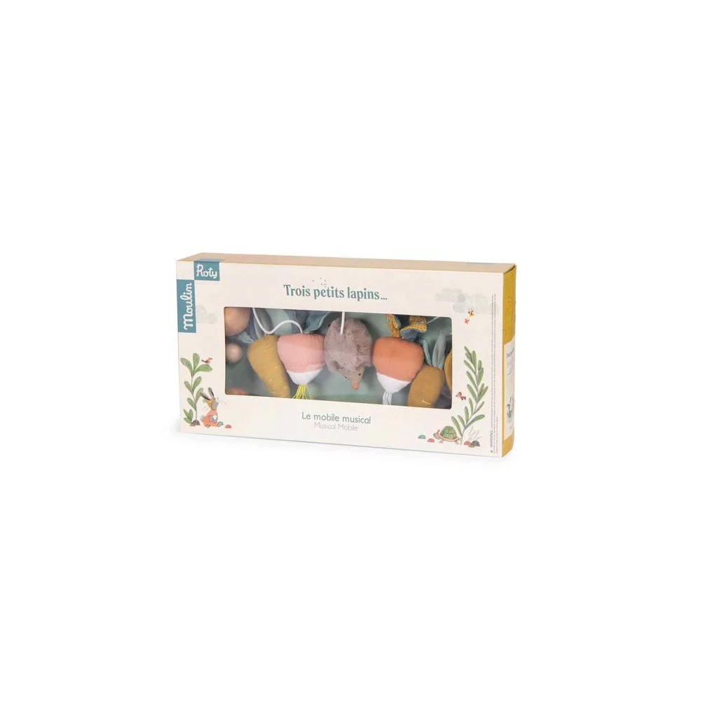 Mobile musical - Trois petits lapins - Moulin Roty