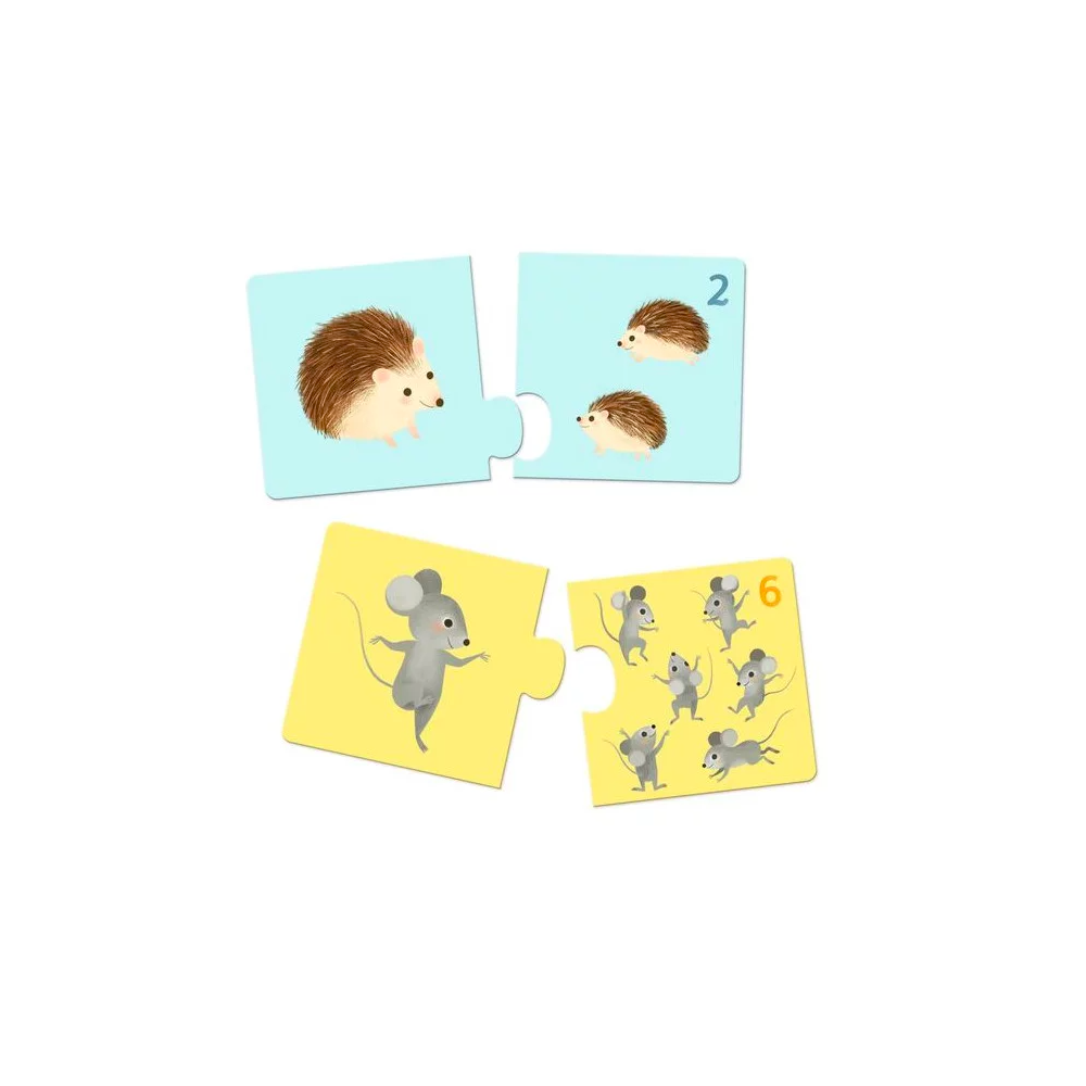 Puzzle duo - Bébés animaux - Djeco