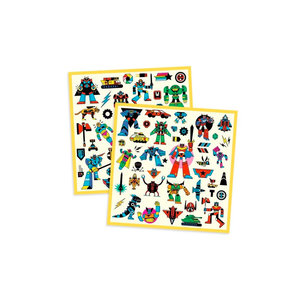 Stickers métallisés - Robots - Djeco