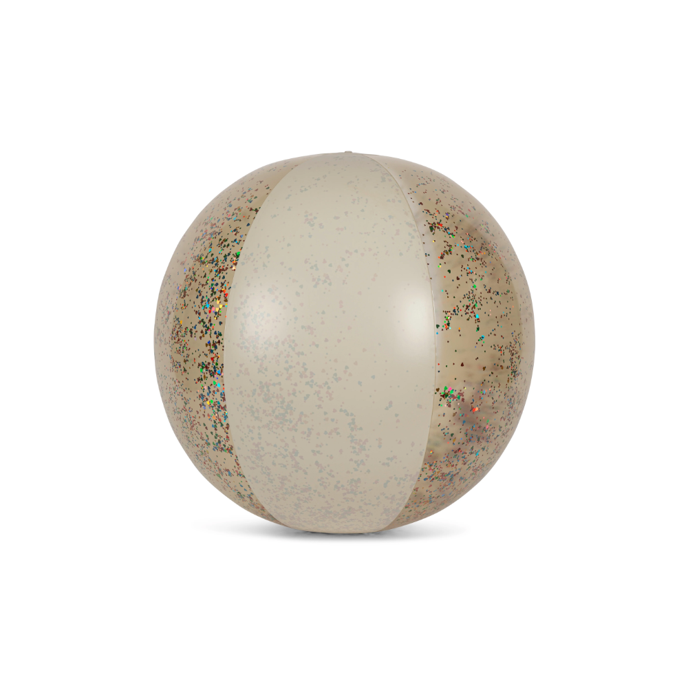 Grand ballon de plage - Crème transparent - Konges Slojd
