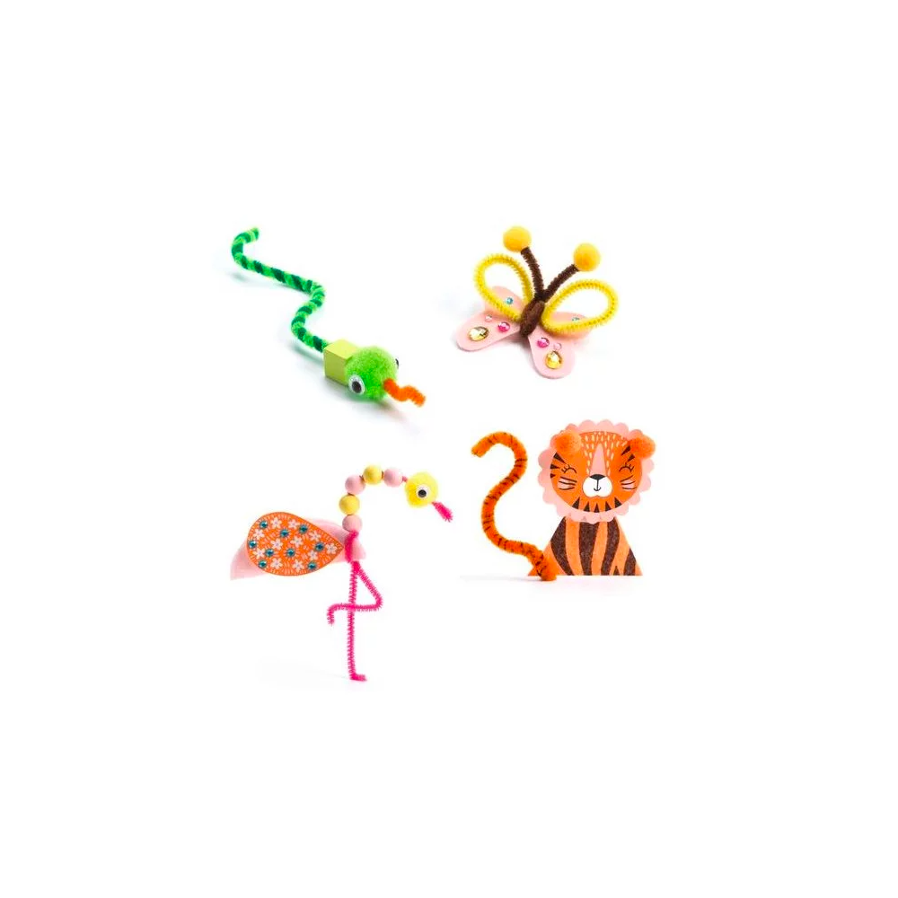 Créer des animaux de la jungle - Djeco
