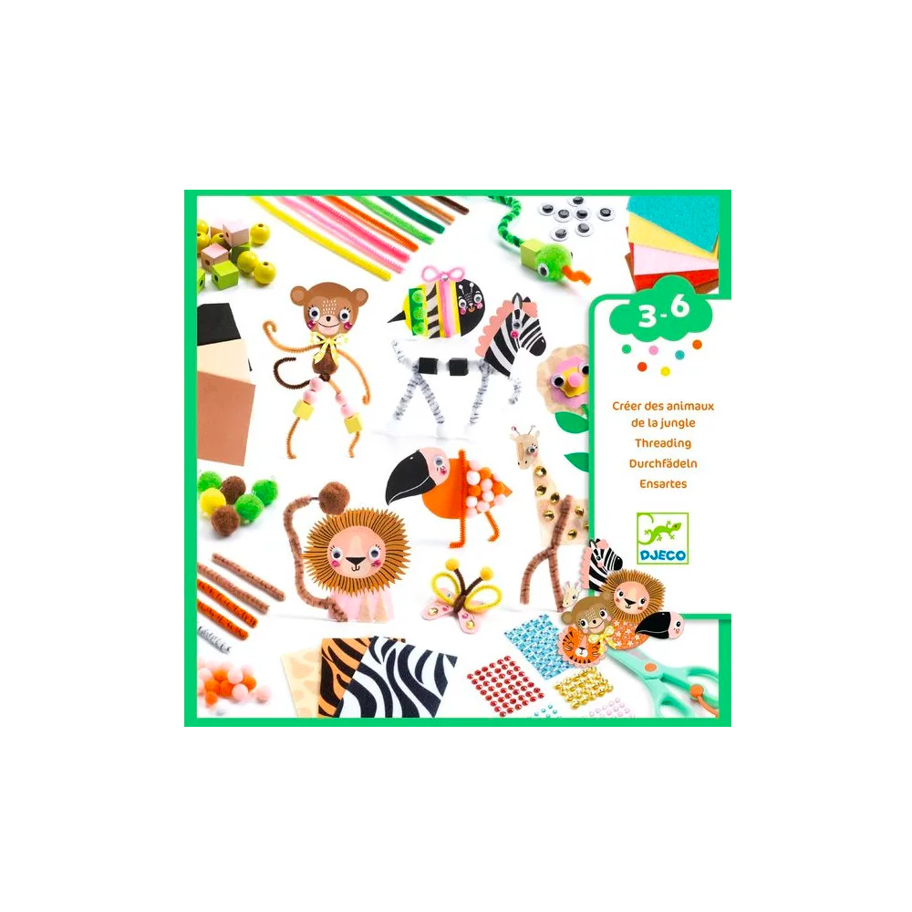 Créer des animaux de la jungle - Djeco