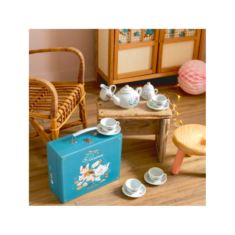 Valise dînette thé céramique - Les Parisiennes - Moulin Roty
