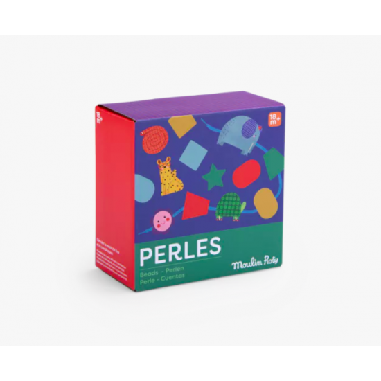 Jeu de perles en bois à enfiler - Les Toupitis - Moulin Roty