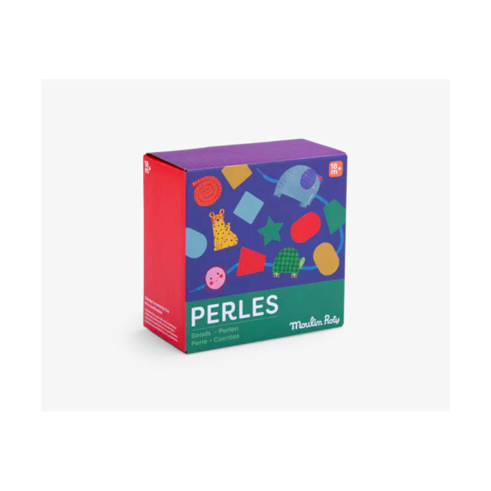 Jeu de perles en bois à enfiler - Les Toupitis - Moulin Roty
