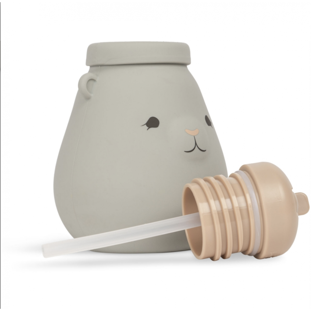 Gourde silicone 400 ml Teddy - Topanga Beach - Konges Slojd