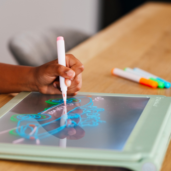 Tablette lumineuse nomade 2 en 1 - Verte - Kidywolf
