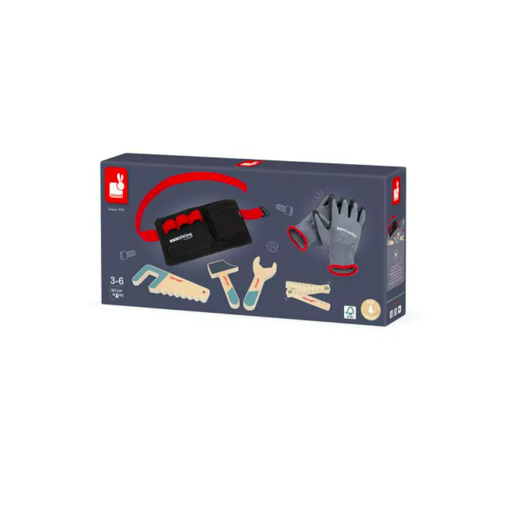 Ceinture, outils et gants - Brico' Kids - Janod