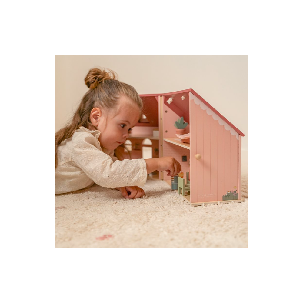 Maison de poupée en bois portable - Little Dutch