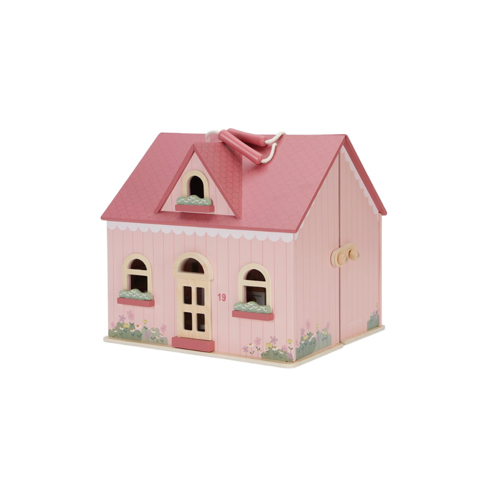Maison de poupée en bois portable - Little Dutch