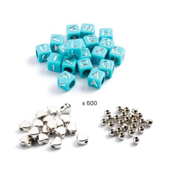 1000 Perles Alphabet - Argent - Djeco