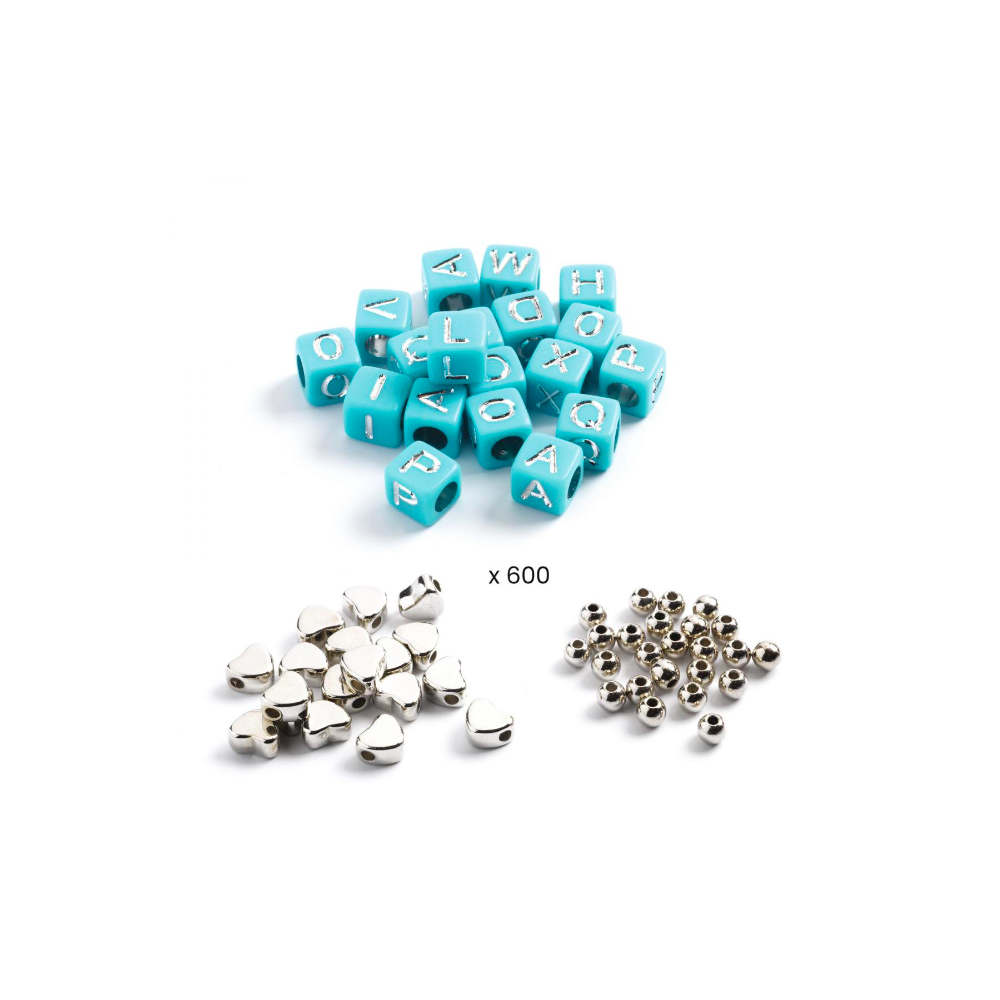 1000 Perles Alphabet - Argent - Djeco