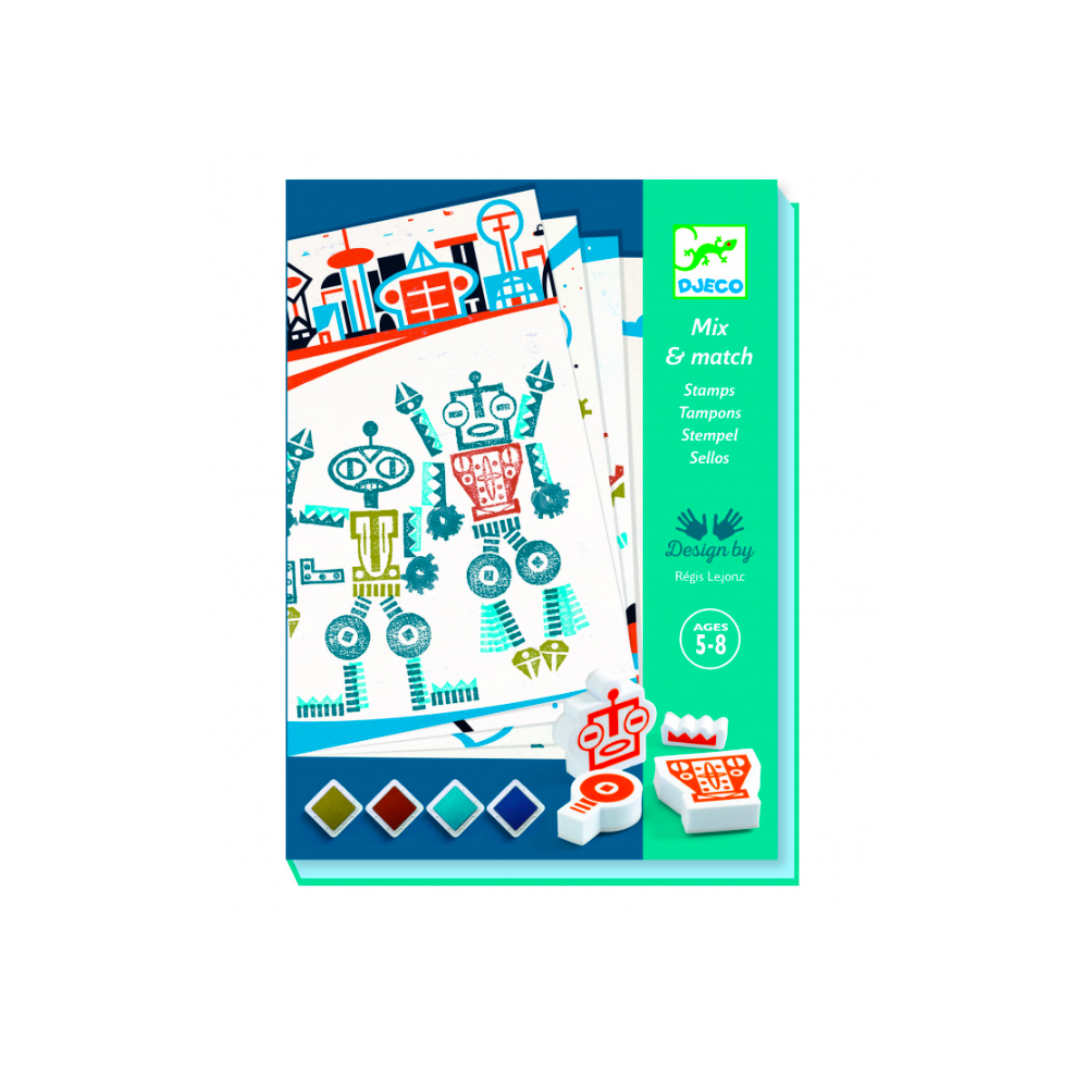 Coffret tampons - Alien Robots - Djeco