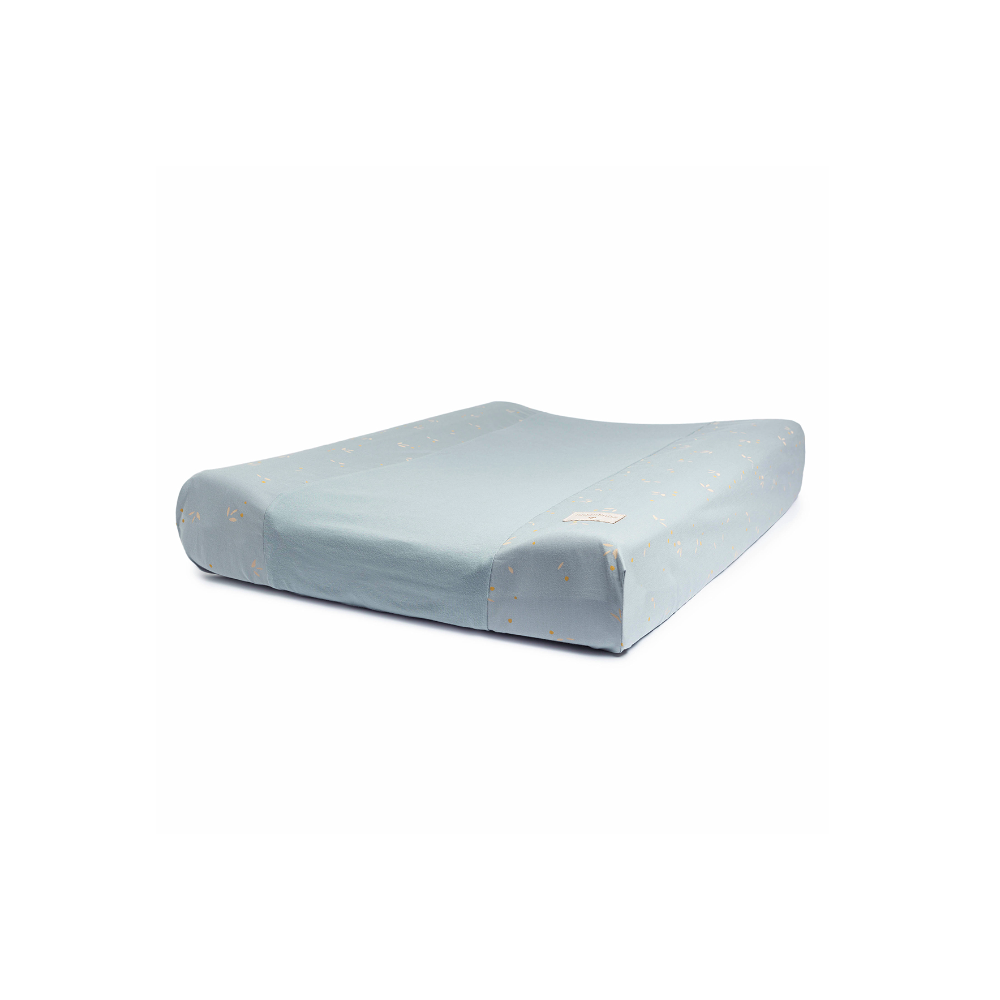 Housse matelas à langer - Willow soft blue - Nobodinoz