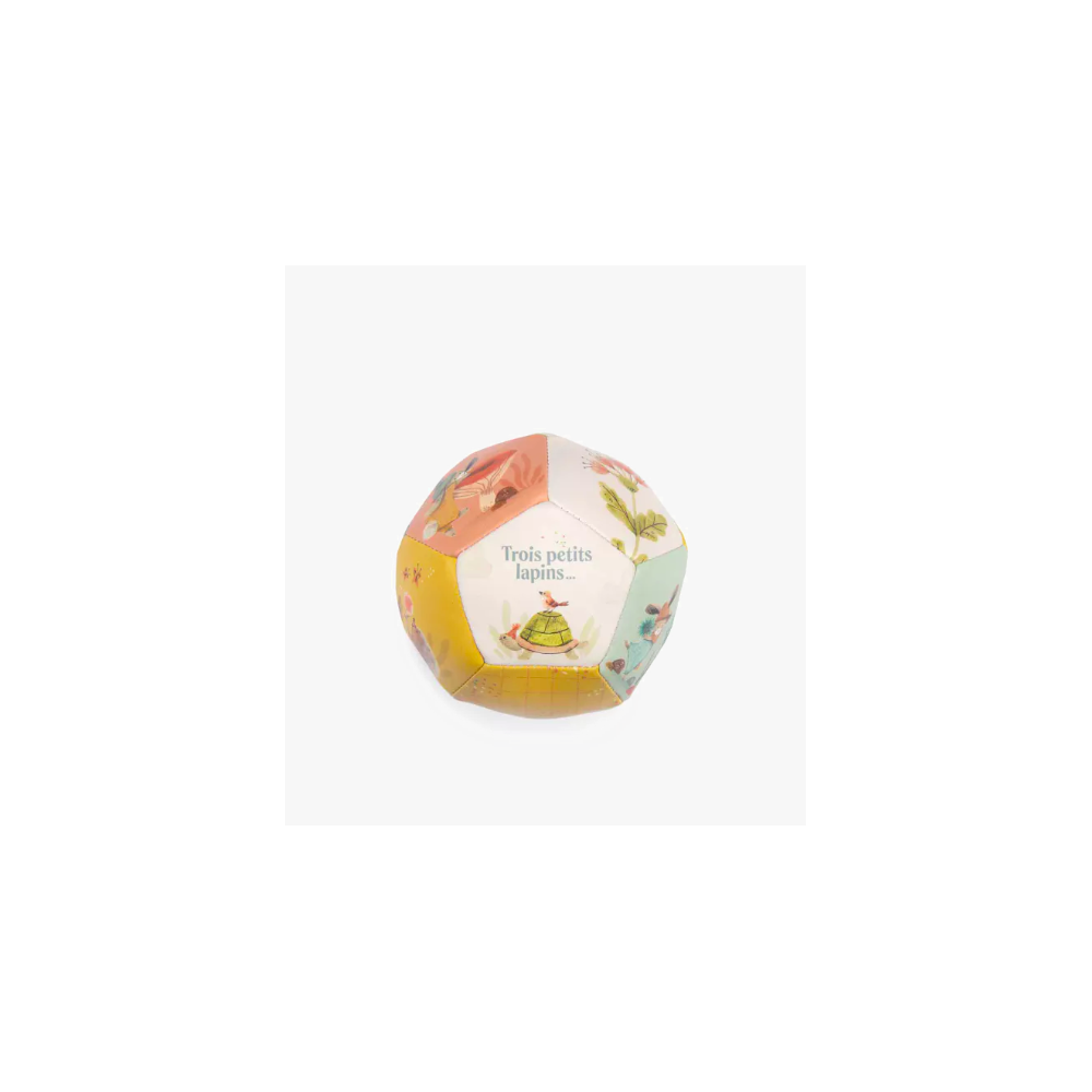 Ballon souple - Trois petits lapins - Moulin Roty