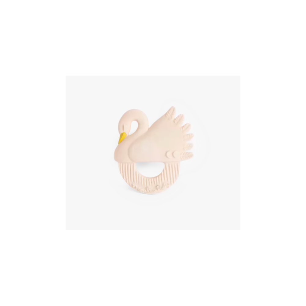 Hochet anneau de dentition en caoutchouc - Cygne - Moulin Roty