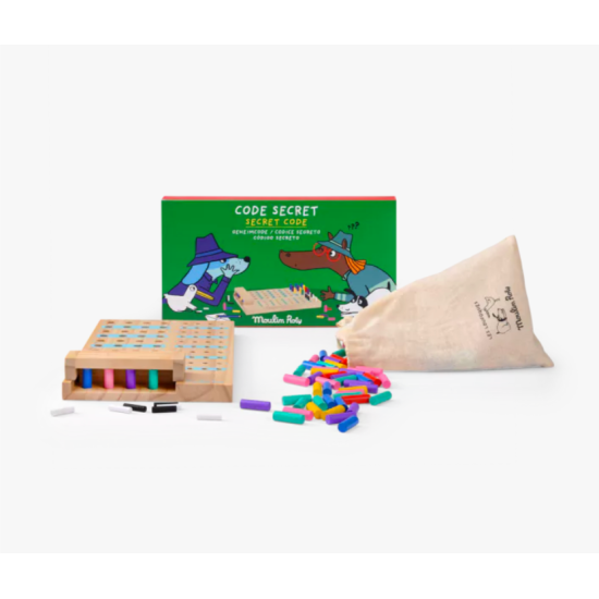 Code secret en bois Les Loufoques - Moulin Roty