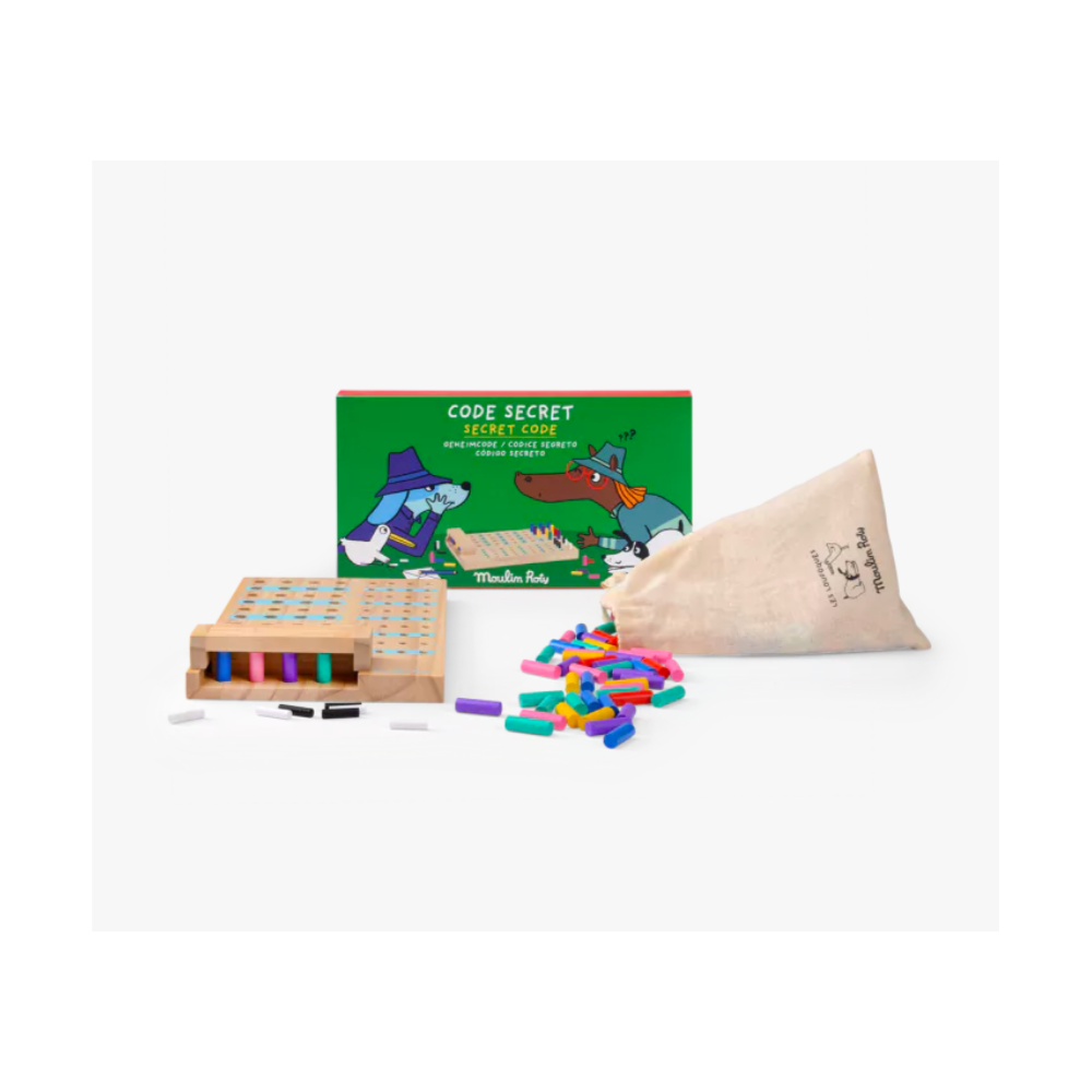 Code secret en bois Les Loufoques - Moulin Roty