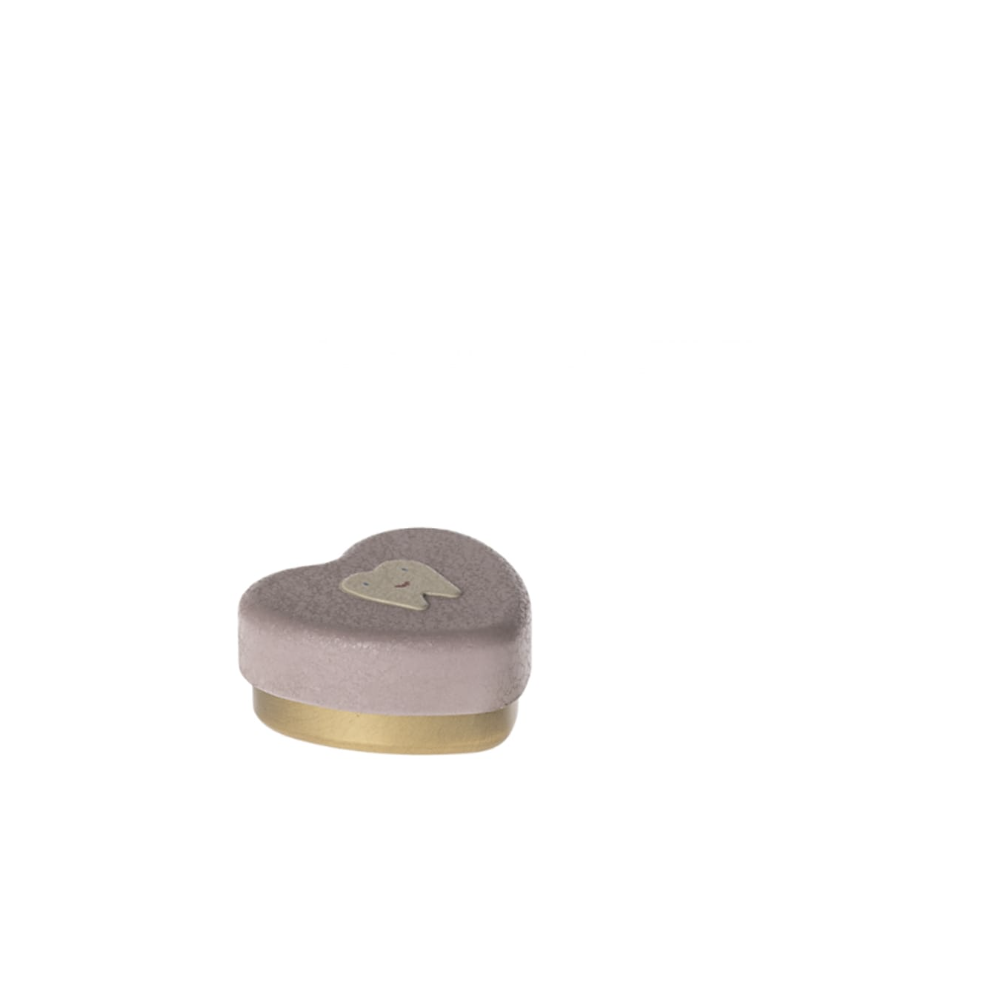 Petite boîte à dents en forme de coeur - Violette - Maileg