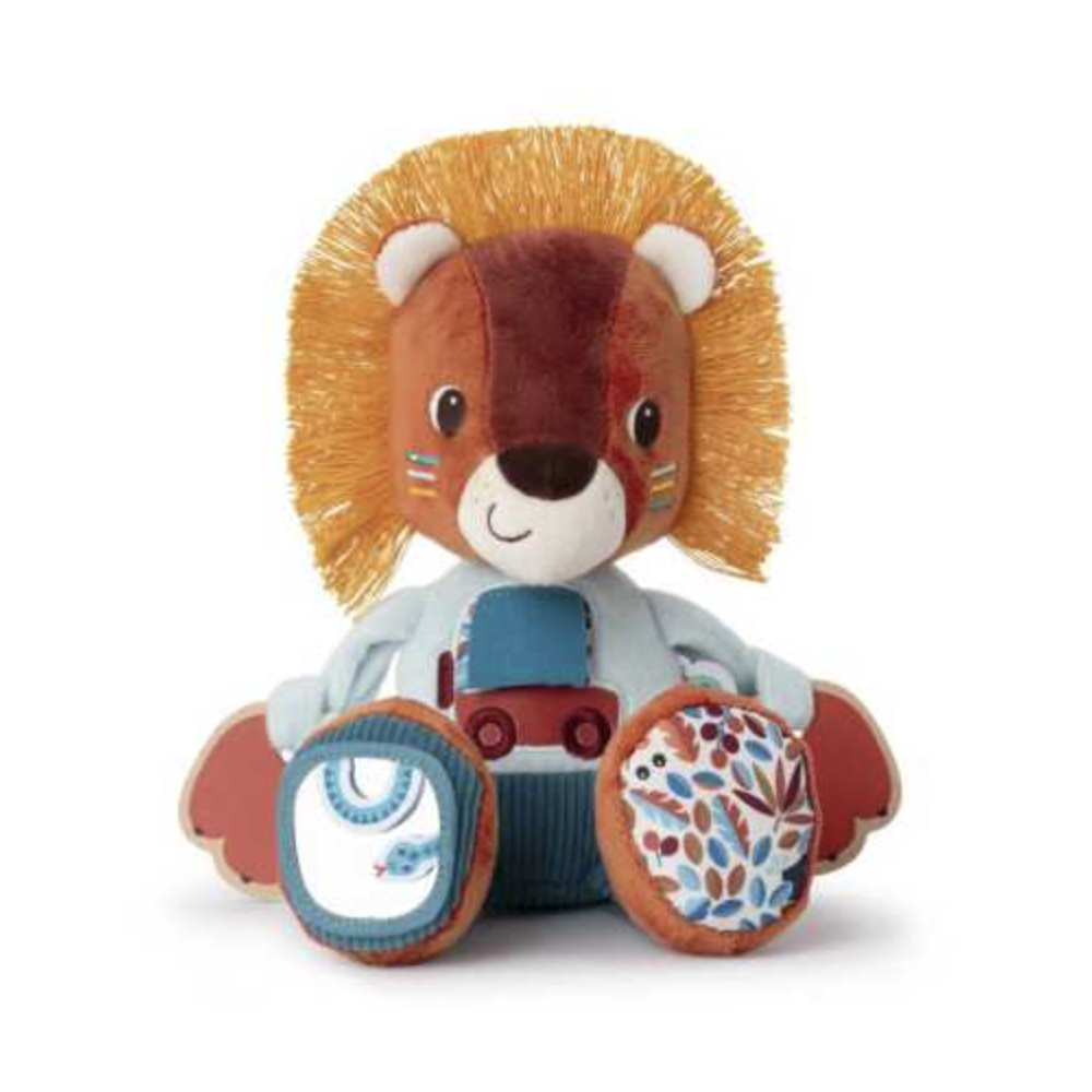 Peluche d'activités sensorielle - Jack le lion - Lilliputiens