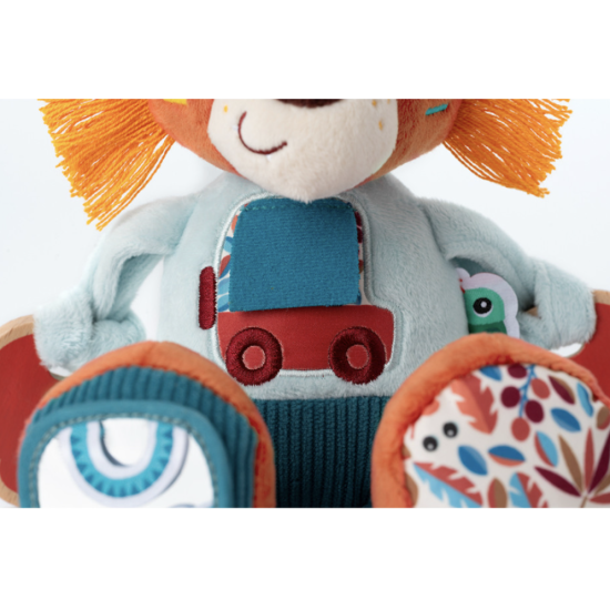 Peluche d'activités sensorielle - Jack le lion - Lilliputiens