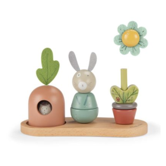Empilable multi-activités - Trois petits lapins - Moulin Roty