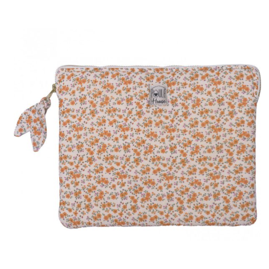 Pochette zippée pour tablette Liberty Taille M - Lola - Poule House