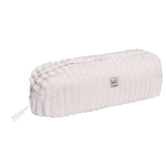 Maxi trousse coiffure minky matelassé -Crème - Manon