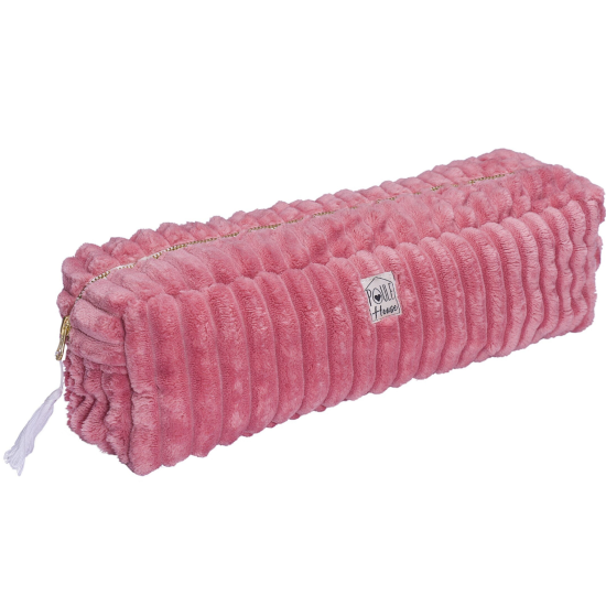 Maxi trousse coiffure minky matelassée - Pastèque - Manon