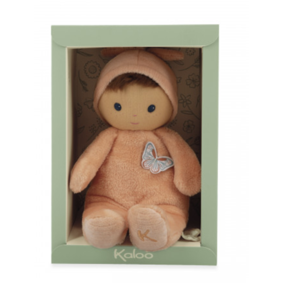 Poupon en tissu Bébé Zinnia - Pèche - Kaloo