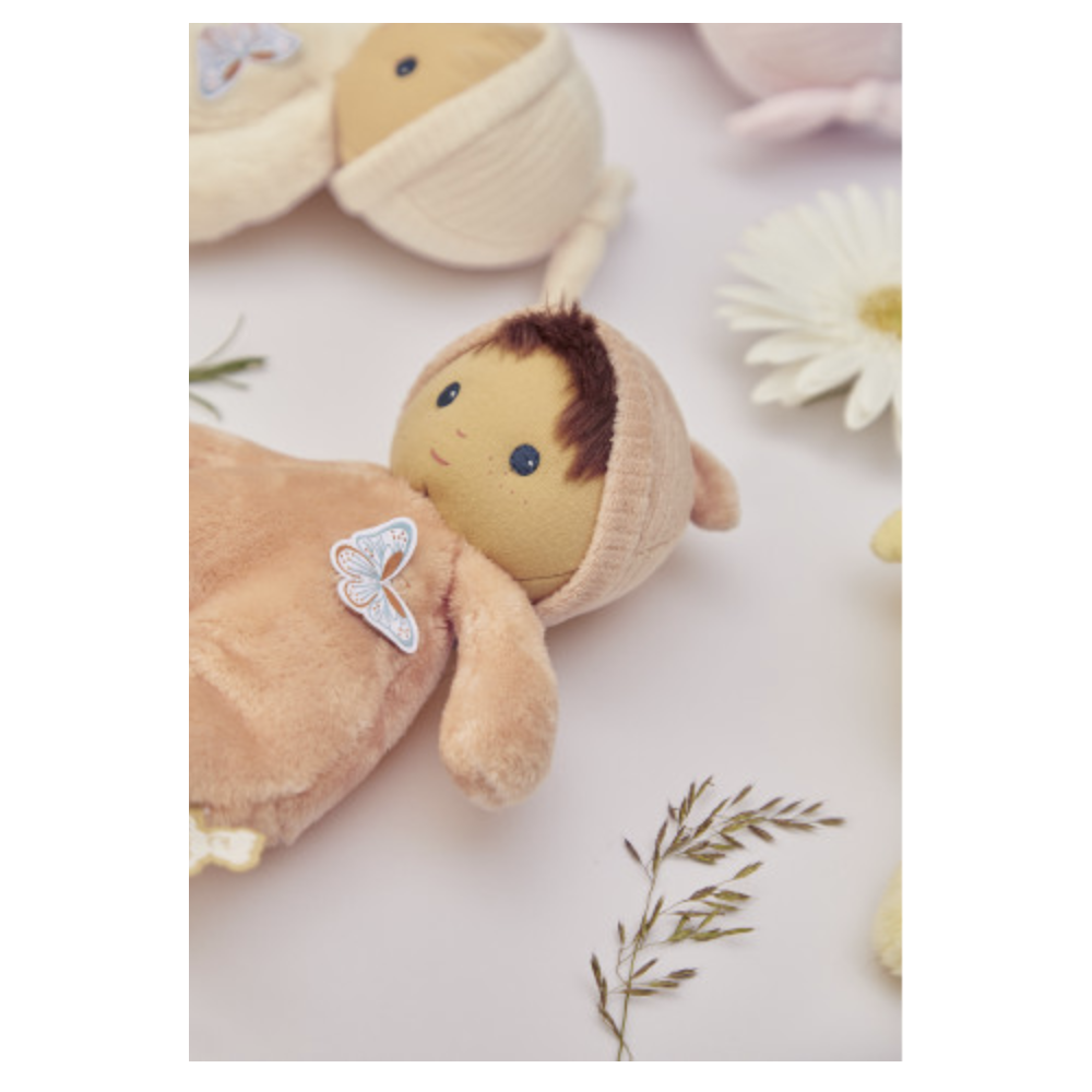 Poupon en tissu Bébé Zinnia - Pèche - Kaloo