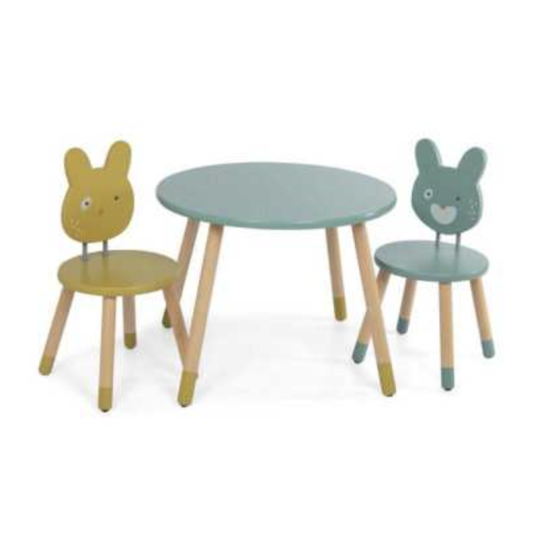 Table en bois - Trois petits Lapins - Moulin Roty