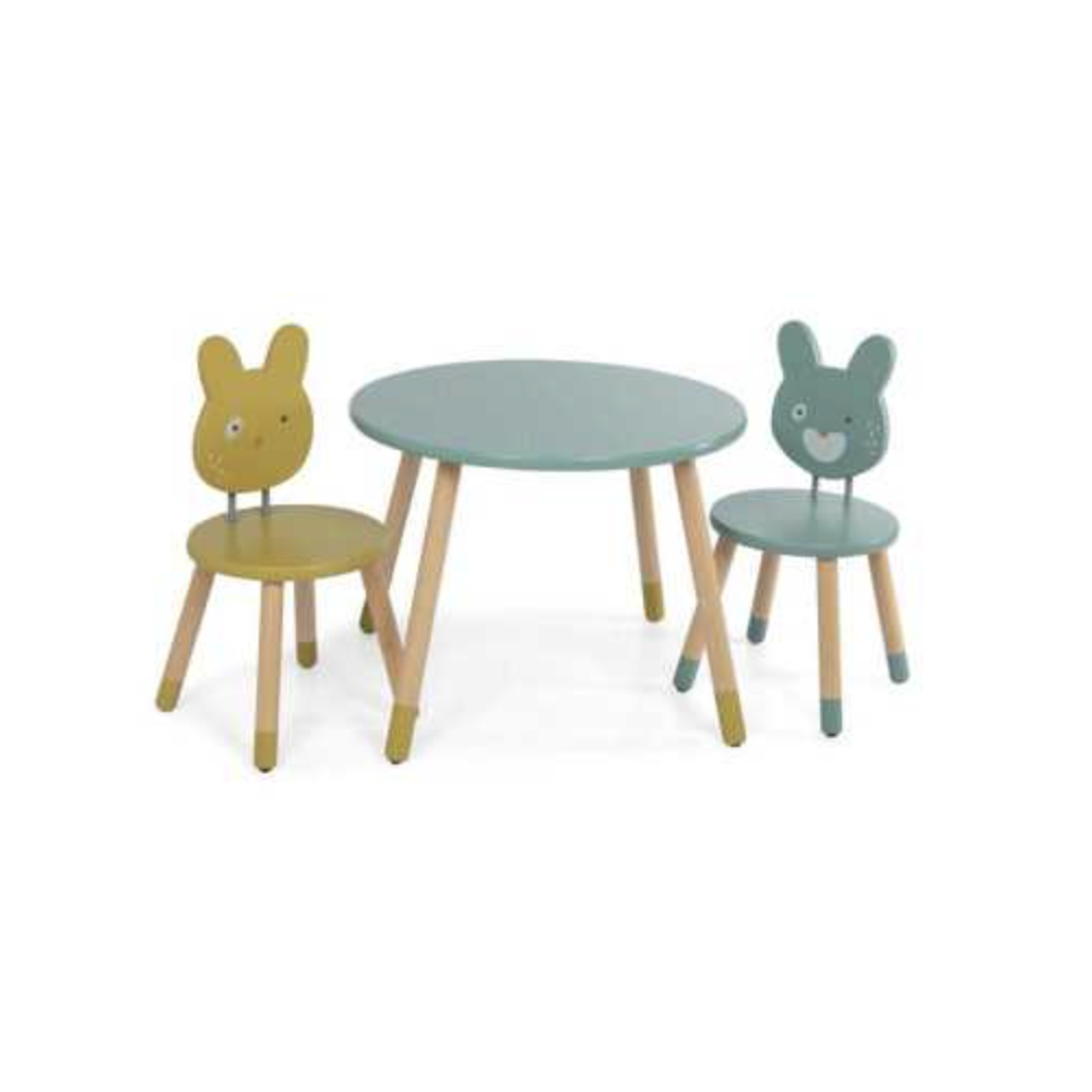 Table en bois - Trois petits Lapins - Moulin Roty