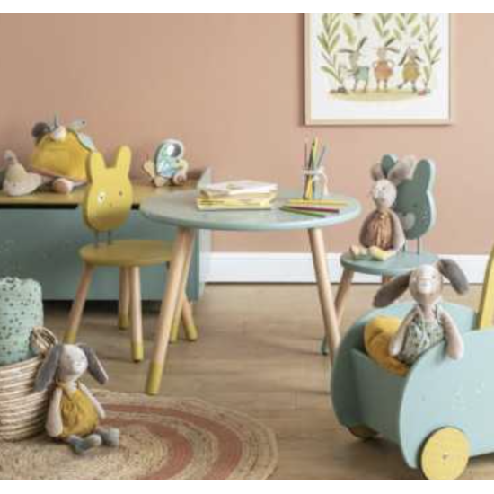 Table en bois - Trois petits Lapins - Moulin Roty