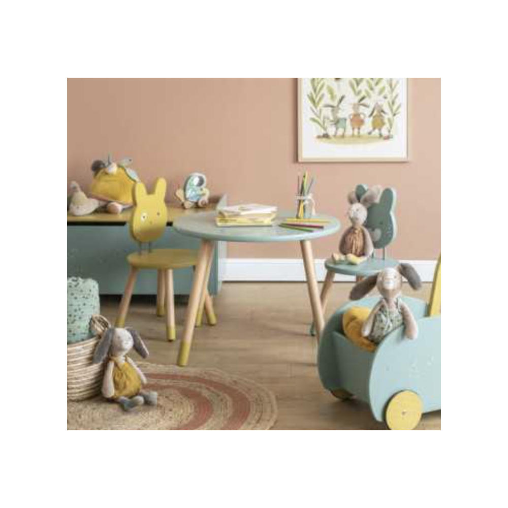 Table en bois - Trois petits Lapins - Moulin Roty