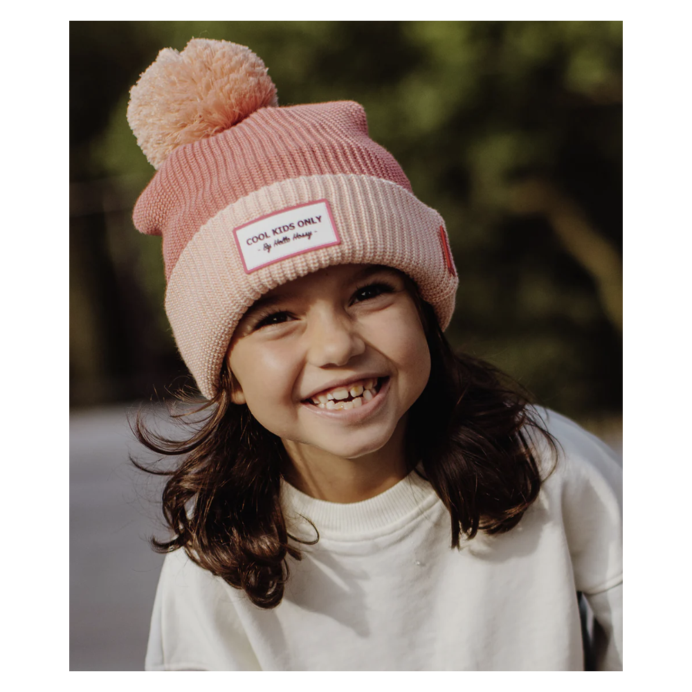 Bonnet Cool Kids Block Blush - 2/5 ans - Hello Hossy