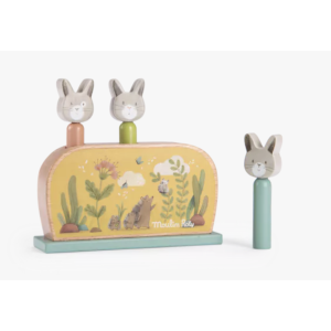 Pop up en bois - Trois petits lapins - Moulin Roty