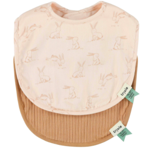 Lot de 2 Bavoirs Rosy Rabbit - Trixie