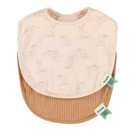 Lot de 2 Bavoirs Rosy Rabbit - Trixie