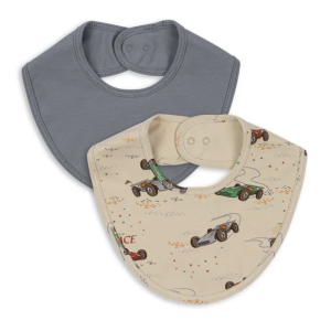 Lot de 2 bavoirs bandanas - Voitures - Konges Sløjd