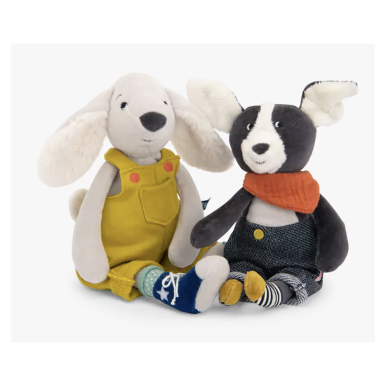 Peluche Puce le chien - Puce et Pilou - Moulin Roty