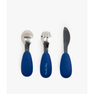 Couverts en silicone et inox - Puce et Pilou - Moulin Roty