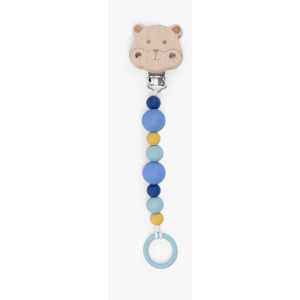 Attache-tétine bois et silicone - Puce et Pilou - Moulin Roty