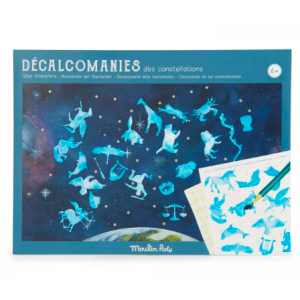 Carte du ciel avec décalcomanie - Le jardin du moulin - Moulin Roty
