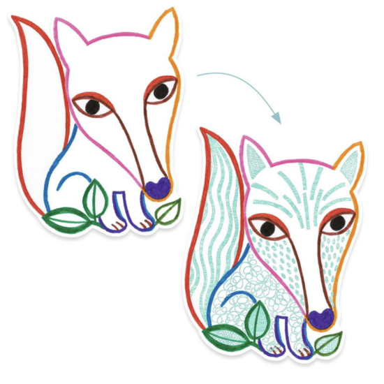 Coloriages à révéler - Animaux de la forêt - Djeco