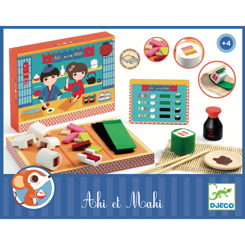 Aki et Maki - Préparer des sushis avec un menu - Djeco